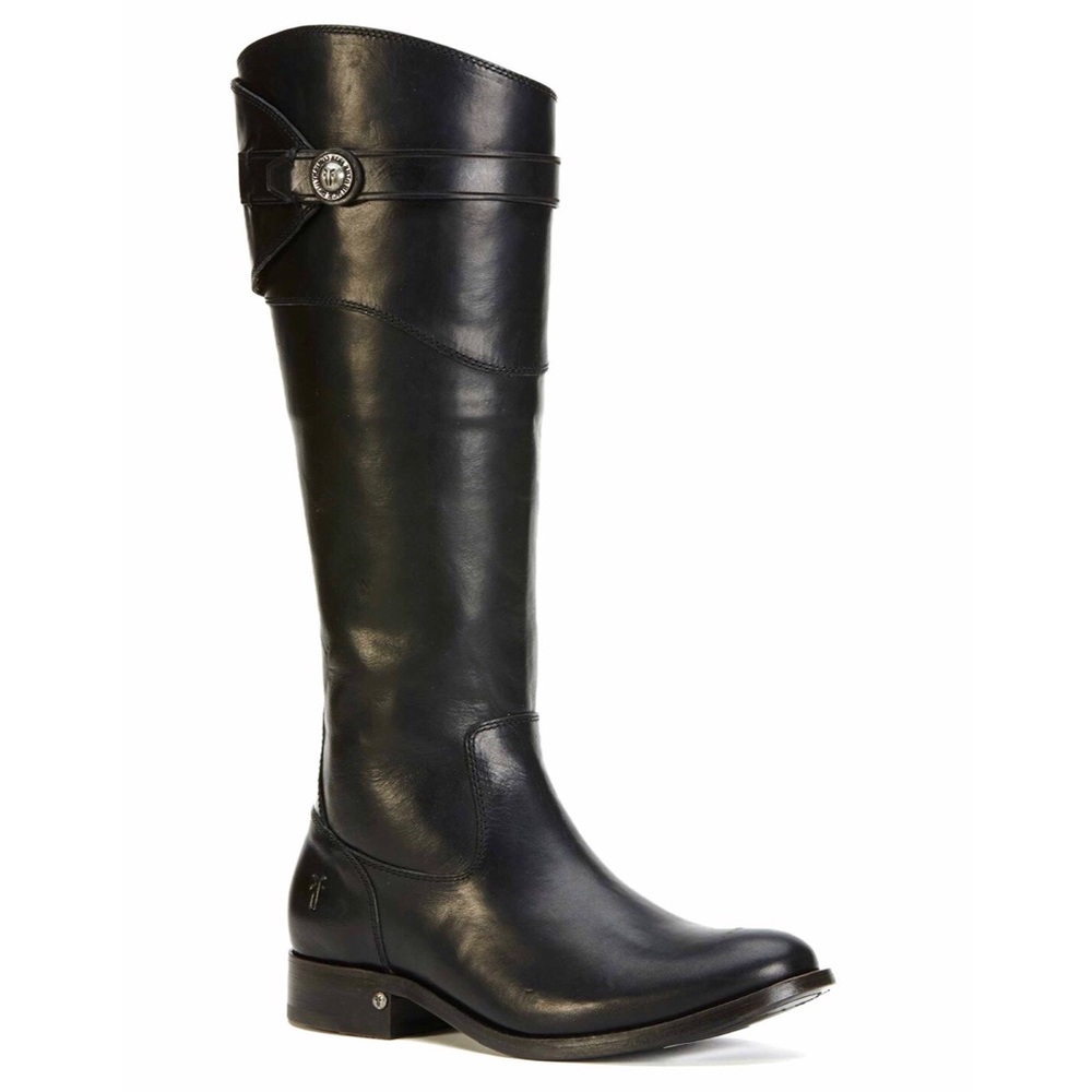 Frye Molly Tall knee black leather boots sz 9!!